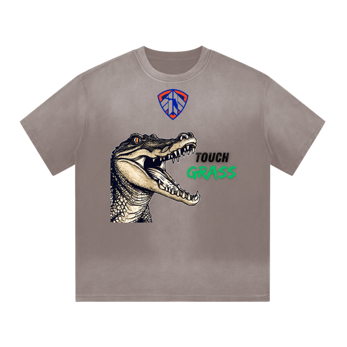 “I” Shaped Monkey Washed Drop Shoulder T-Shirt - 300 GSM