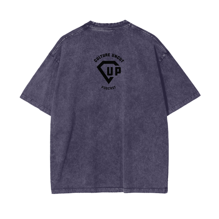 By Any Means Necessary Acid Wash Oversize T-Shirt - 250 GSM