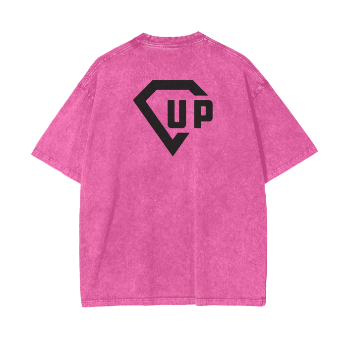 Crown Acid Wash Oversize T-Shirt - 250 GSM