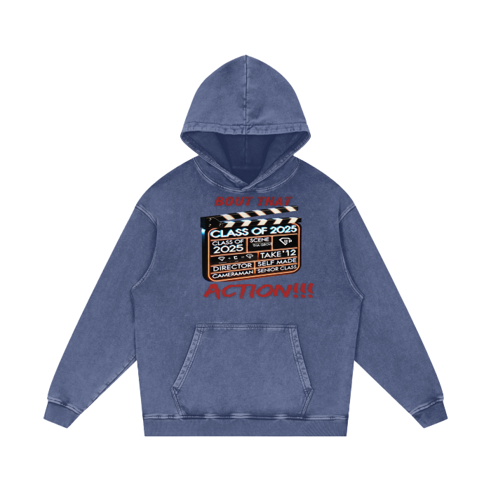 Bout That Action Acid Wash Oversize Hoodie - 420 GSM