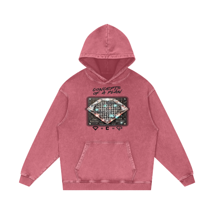 Concepts Of A Plan Acid Wash Oversize Hoodie - 420 GSM