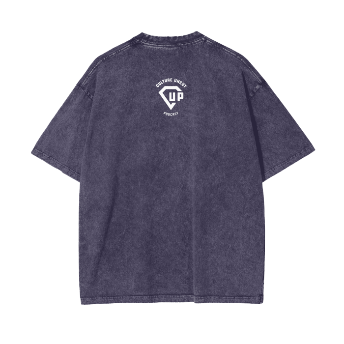 “Human Being” Acid Wash Oversize T-Shirt - 250 GSM