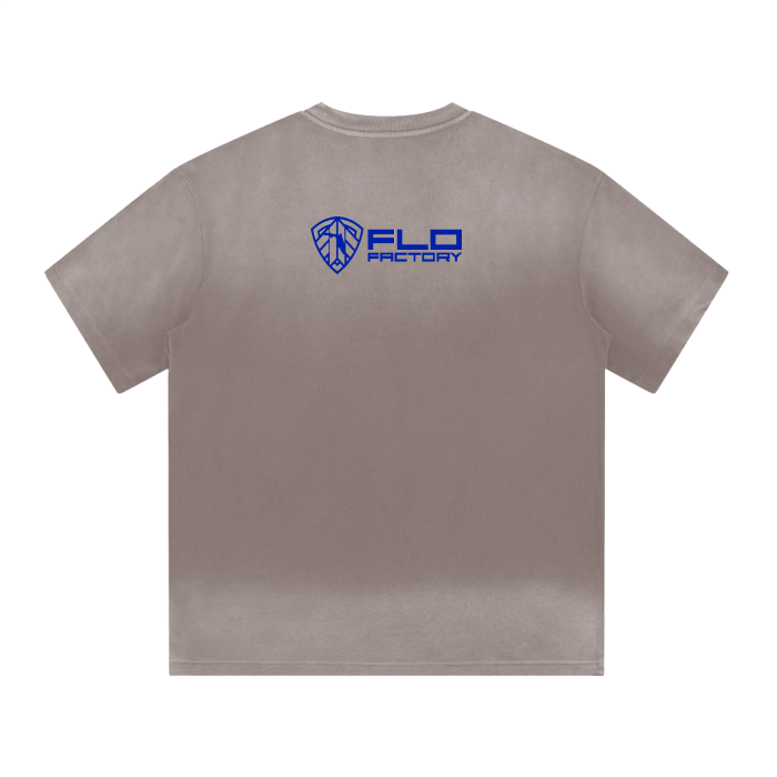 “I” Shaped Monkey Washed Drop Shoulder T-Shirt - 300 GSM