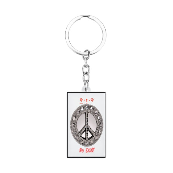 Peace Die-Cut Keychain