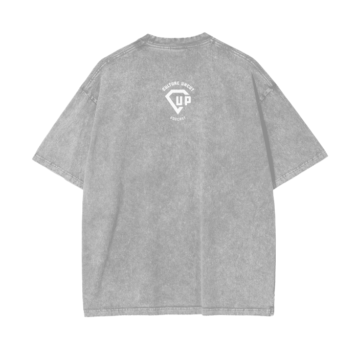 “Human Being” Acid Wash Oversize T-Shirt - 250 GSM