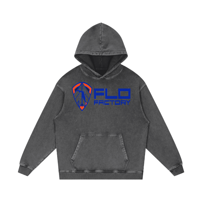 FLO Factory Acid Wash Oversize Hoodie - 420 GSM