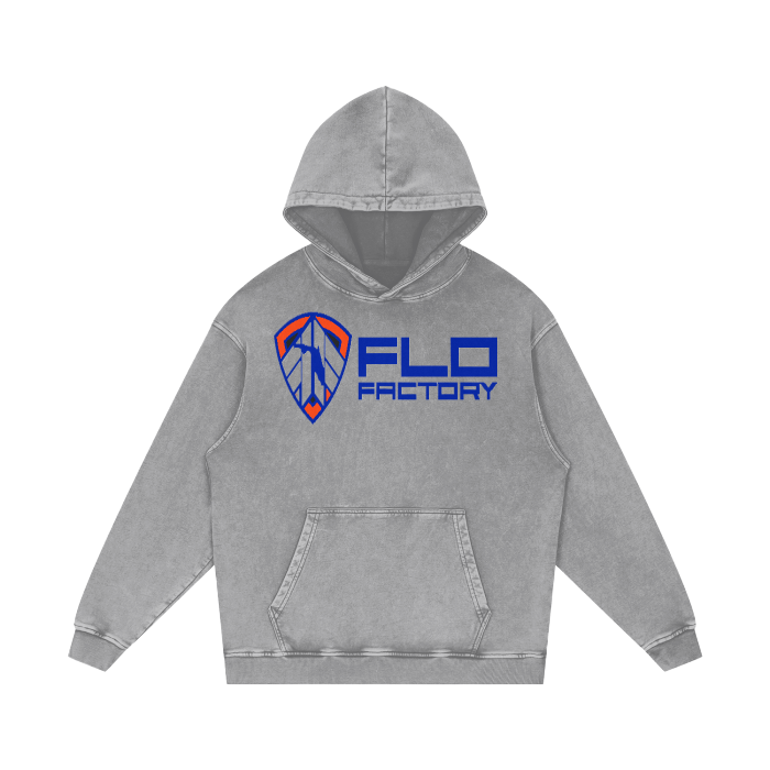 FLO Factory Acid Wash Oversize Hoodie - 420 GSM