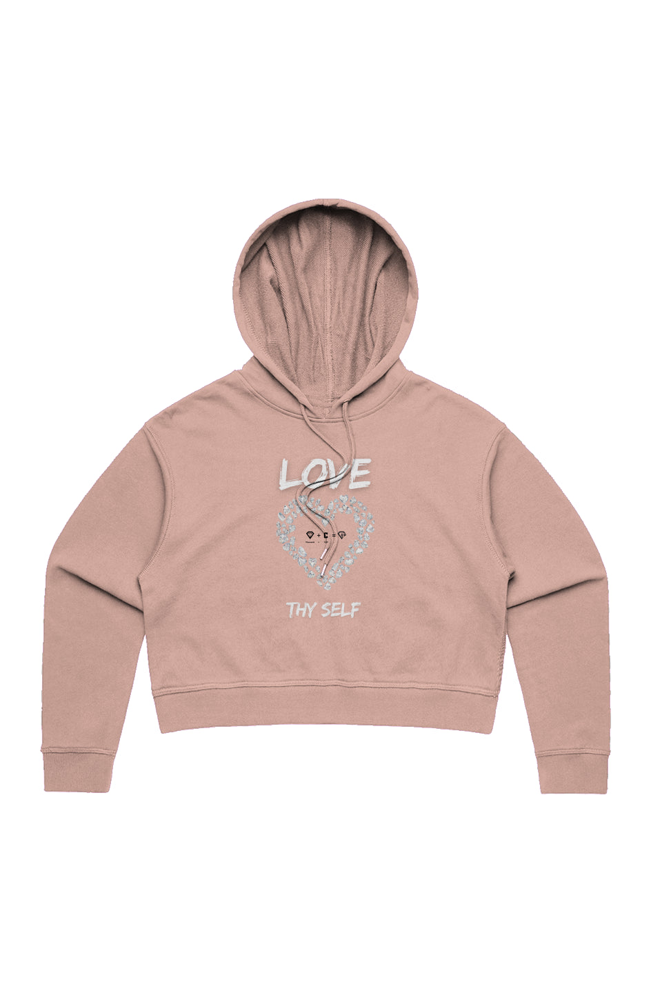 LOVE THY SELF WO'S CROP HOOD