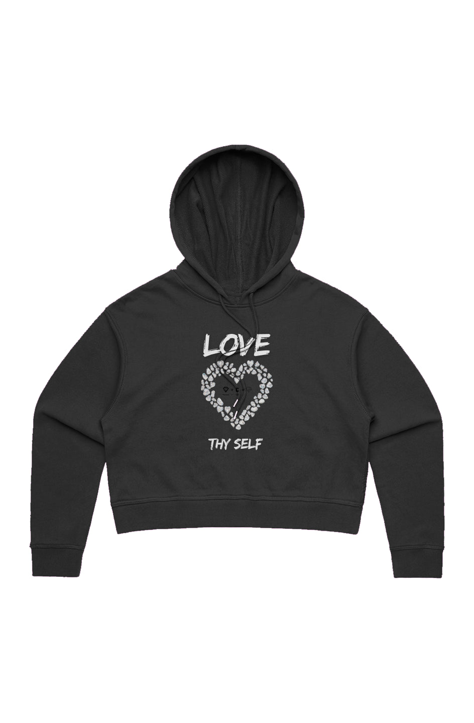 LOVE THY SELF WO'S CROP HOOD