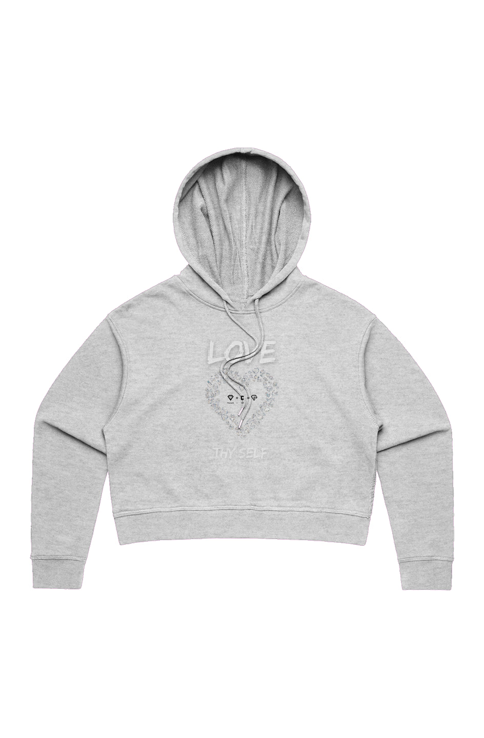 LOVE THY SELF WO'S CROP HOOD
