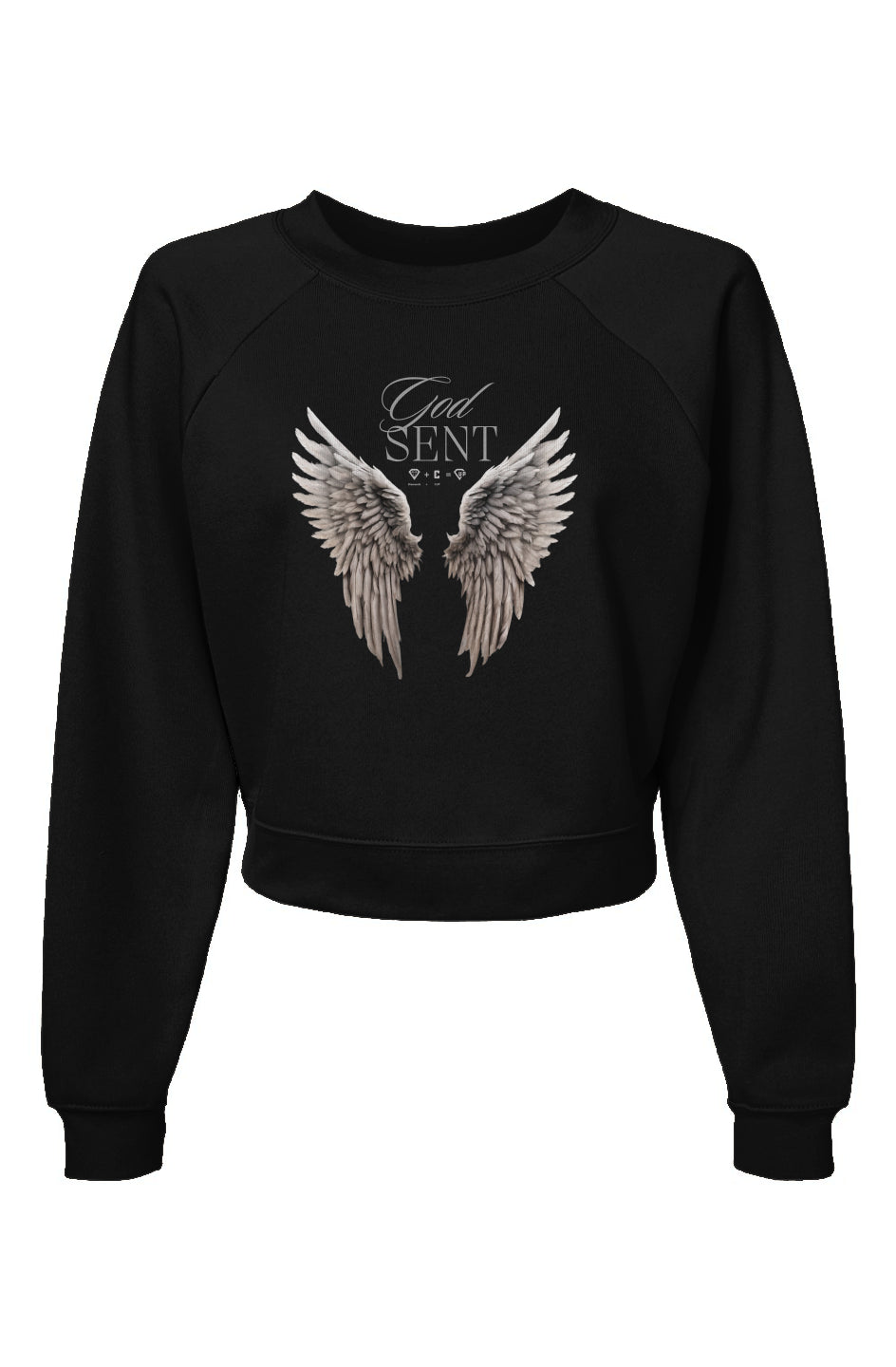 God Sent Womens Raglan Pullover Fleece Sweatshirt