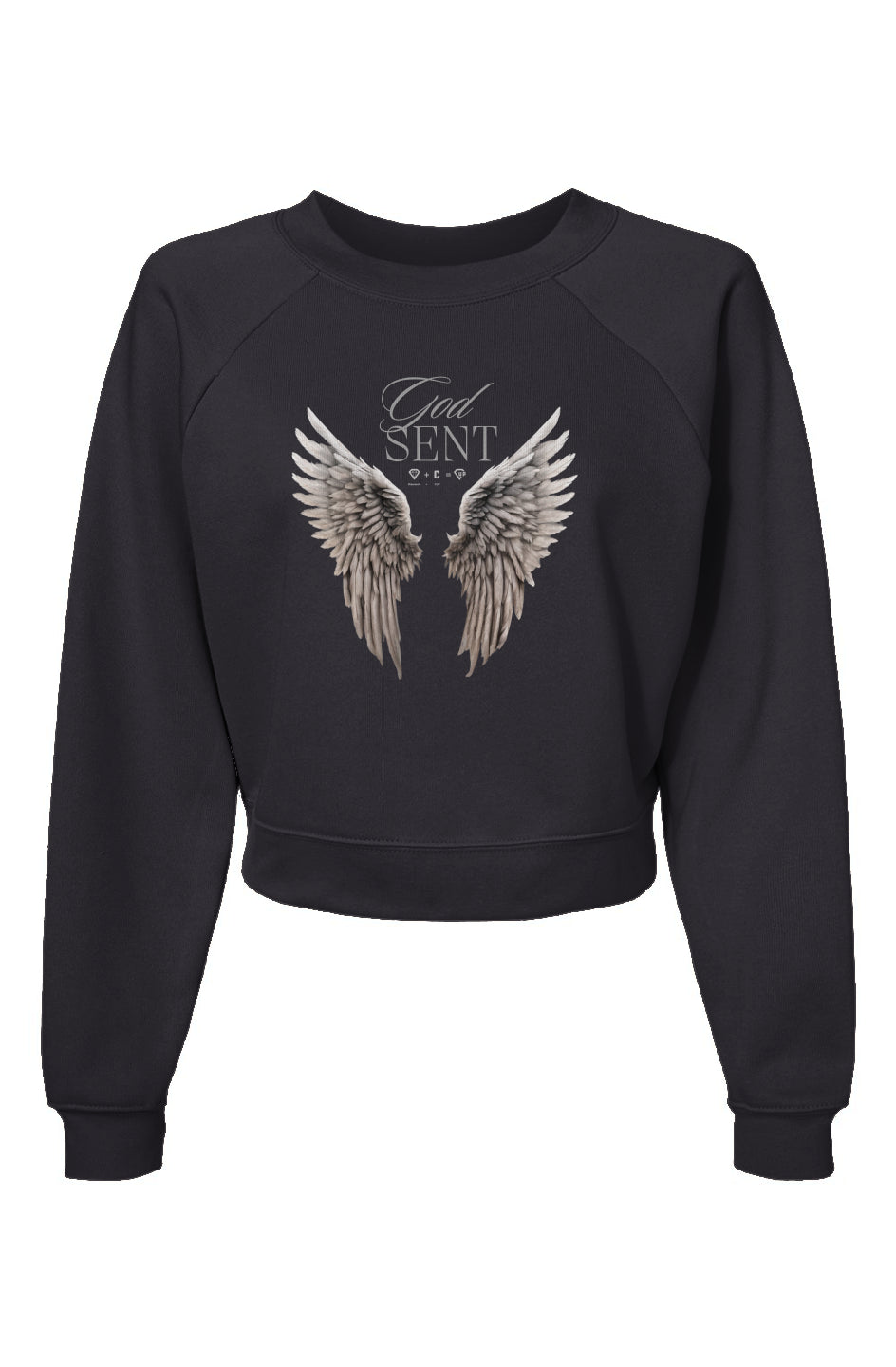 God Sent Womens Raglan Pullover Fleece Sweatshirt