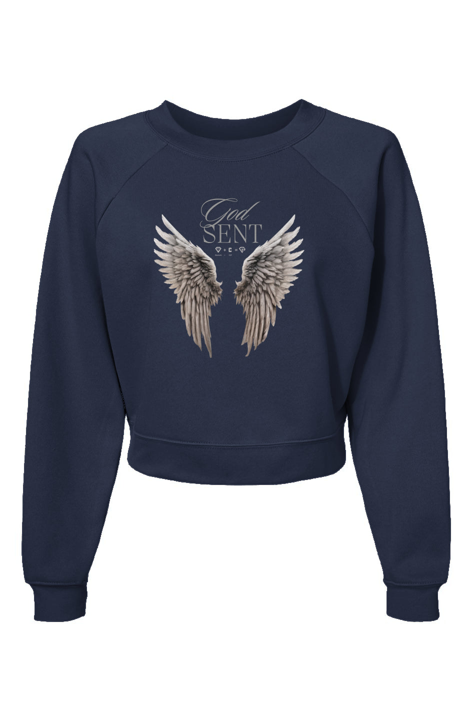 God Sent Womens Raglan Pullover Fleece Sweatshirt