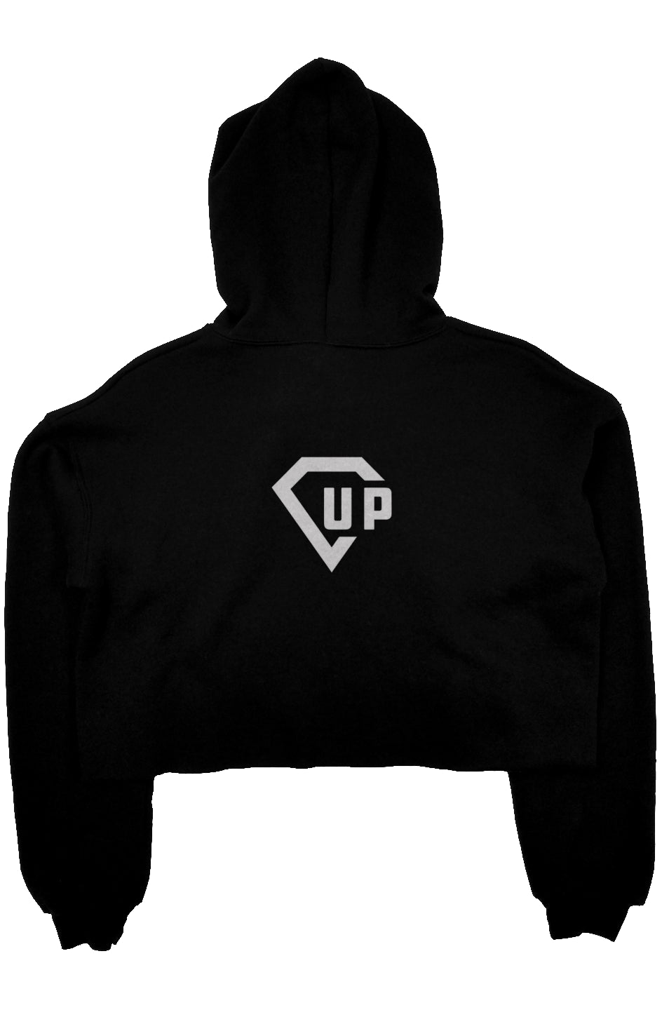 God Sent crop fleece hoodie