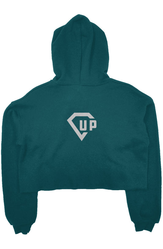 God Sent crop fleece hoodie