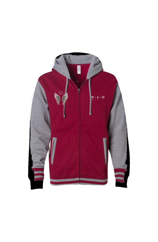God Sent UNISEX HEAVYWEIGHT VARSITY ZIP HOOD