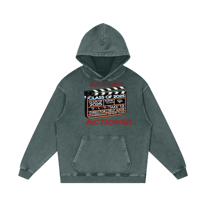 Bout That Action Acid Wash Oversize Hoodie - 420 GSM