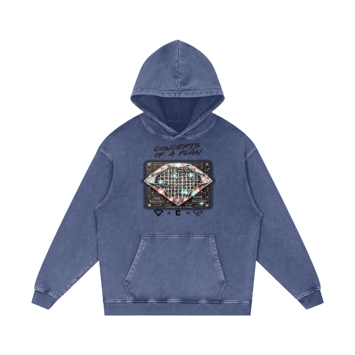 Concepts Of A Plan Acid Wash Oversize Hoodie - 420 GSM