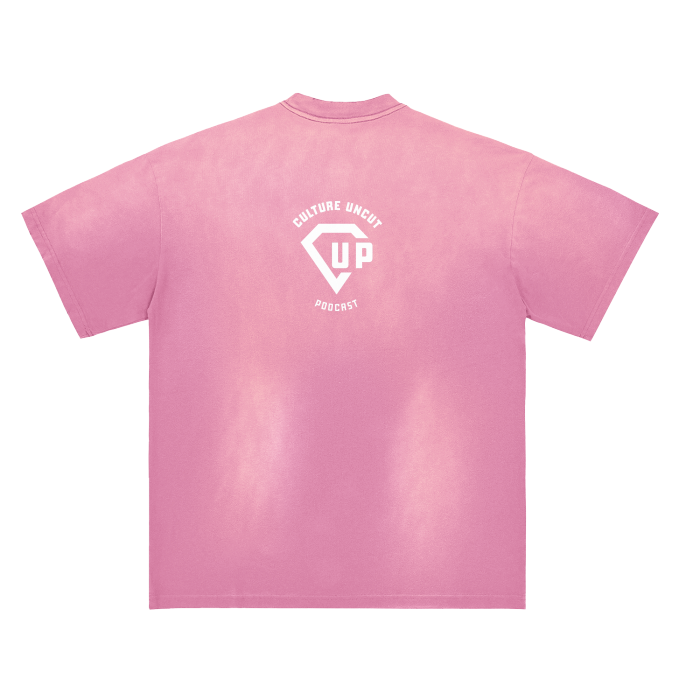 Demure Monkey Washed Distressed Drop Shoulder Crew Neck T-Shirt - 270 GSM