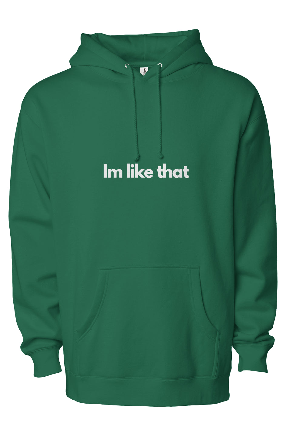 I'm like that heavyweight pullover hoodie