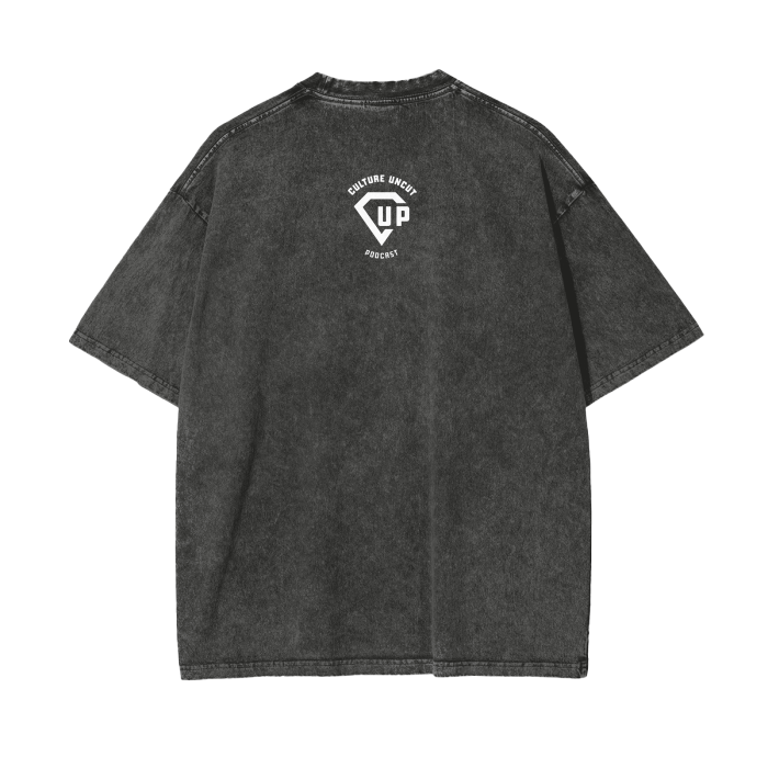 “Human Being” Acid Wash Oversize T-Shirt - 250 GSM