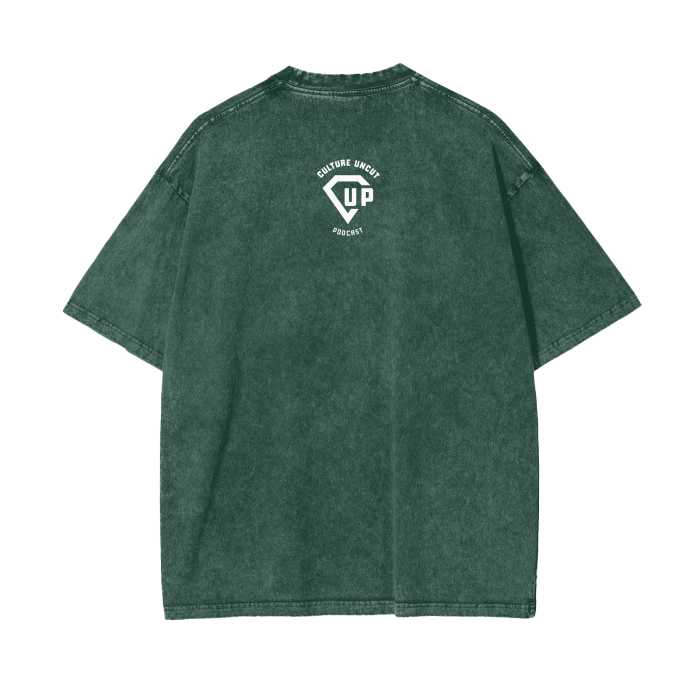 “Human Being” Acid Wash Oversize T-Shirt - 250 GSM