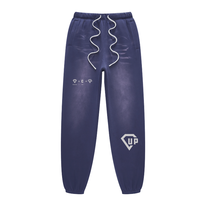 Equation Streetwear Unisex Monkey Washed Dyed Fleece Joggers