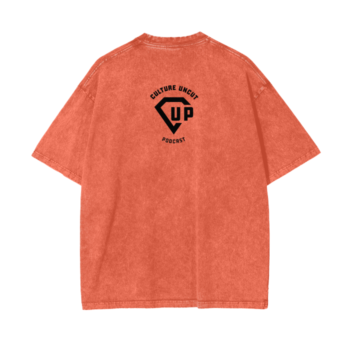 By Any Means Necessary Acid Wash Oversize T-Shirt - 250 GSM