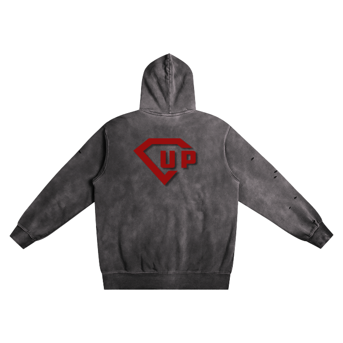 Bout That Action Heavyweight Pure Cotton Hand-Frayed Monkey Washed Hoodie