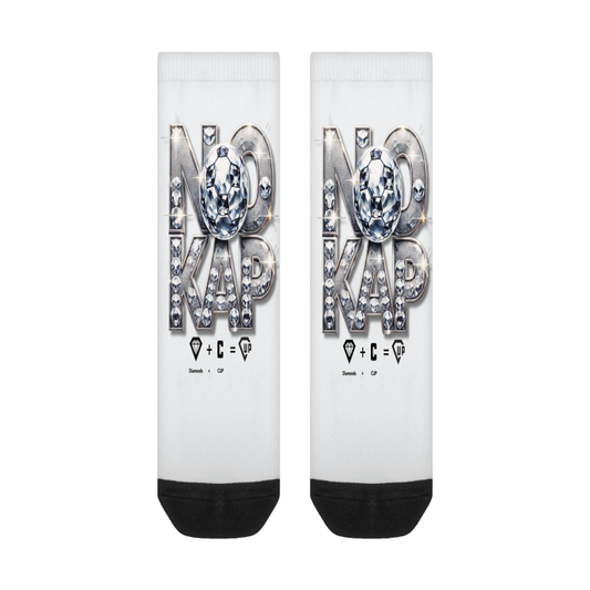 No Kap All-Over Print Color Matching Crew Socks
