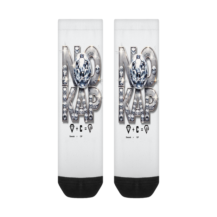 No Kap All-Over Print Color Matching Crew Socks