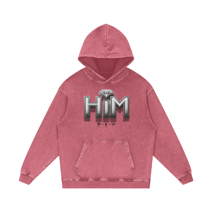 HIM Acid Wash Oversize Hoodie - 420 GSM