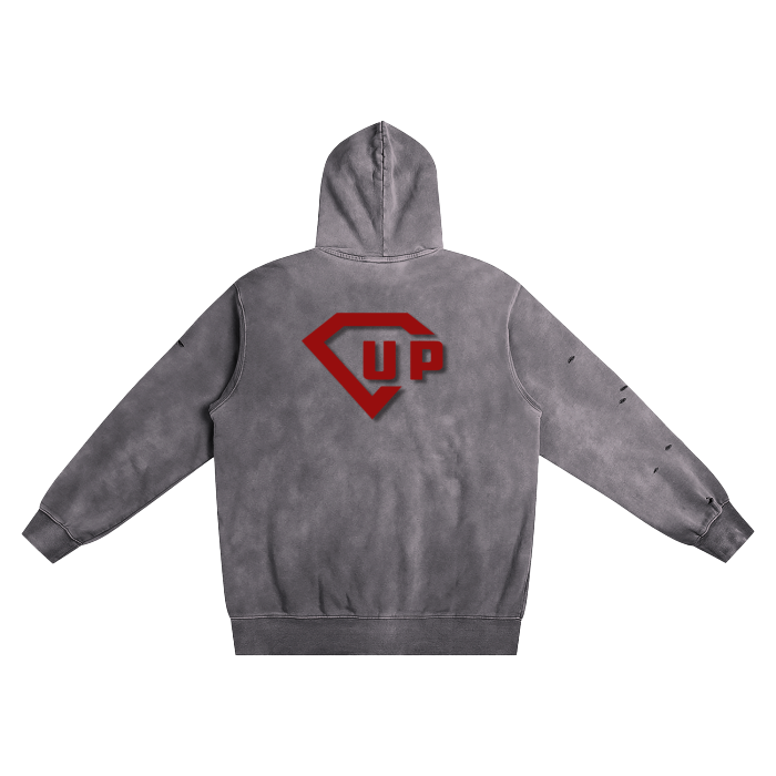 Bout That Action Heavyweight Pure Cotton Hand-Frayed Monkey Washed Hoodie