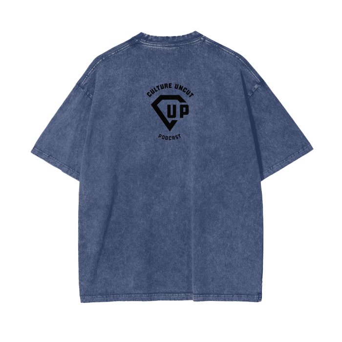 By Any Means Necessary Acid Wash Oversize T-Shirt - 250 GSM