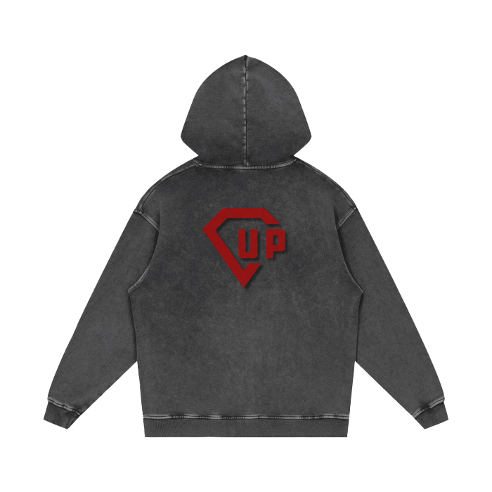 Bout That Action Acid Wash Oversize Hoodie - 420 GSM