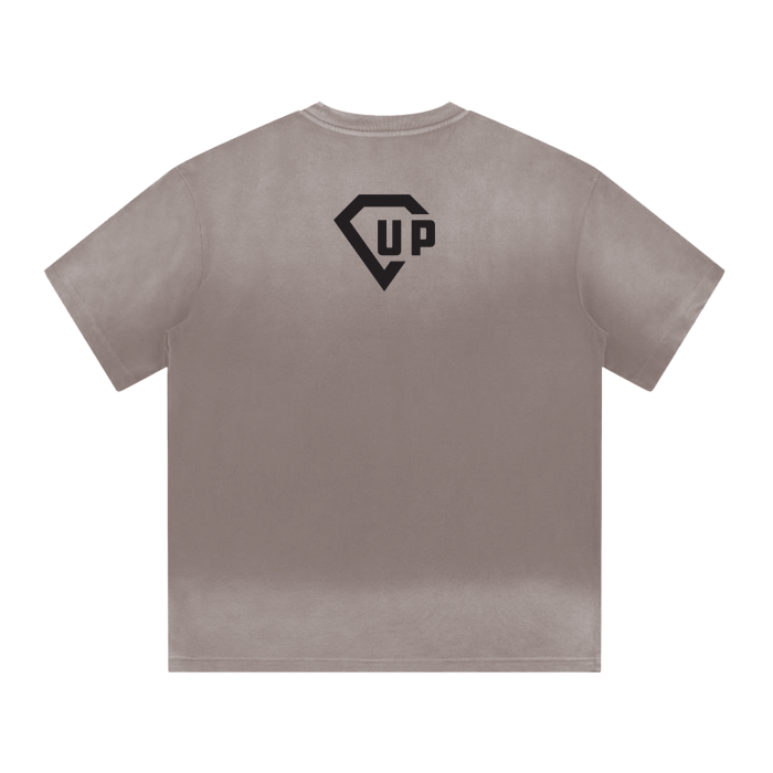 “I” Shaped Monkey Washed Drop Shoulder T-Shirt - 300 GSM