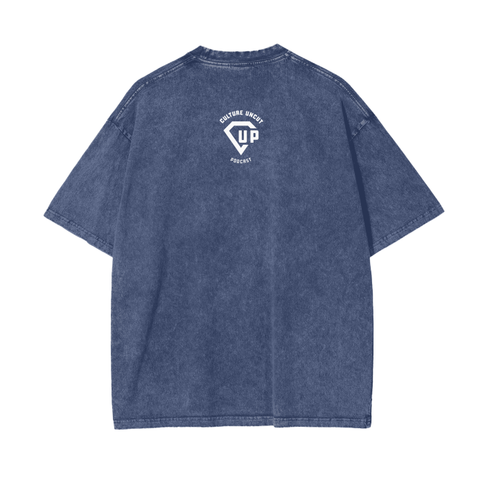“Human Being” Acid Wash Oversize T-Shirt - 250 GSM
