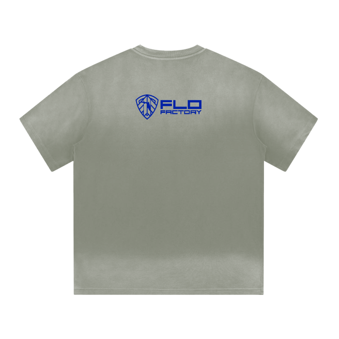 “I” Shaped Monkey Washed Drop Shoulder T-Shirt - 300 GSM