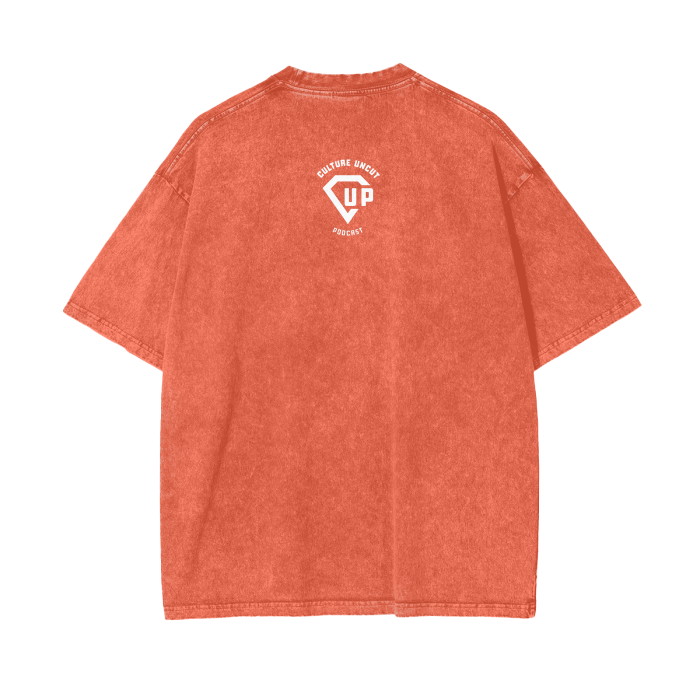 “Human Being” Acid Wash Oversize T-Shirt - 250 GSM