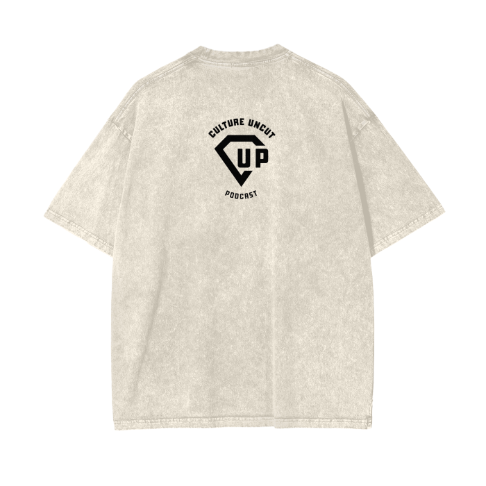 By Any Means Necessary Acid Wash Oversize T-Shirt - 250 GSM