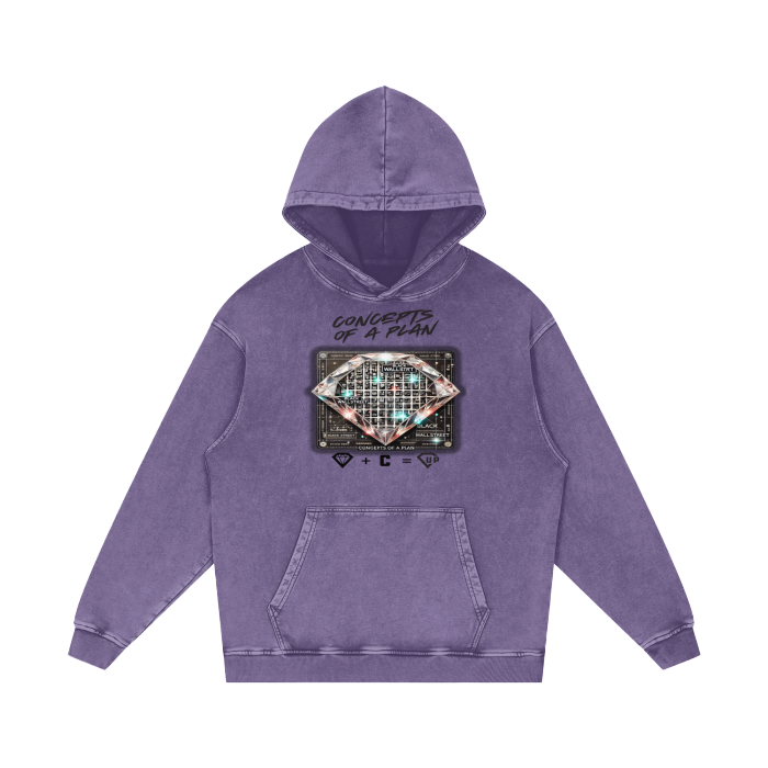 Concepts Of A Plan Acid Wash Oversize Hoodie - 420 GSM