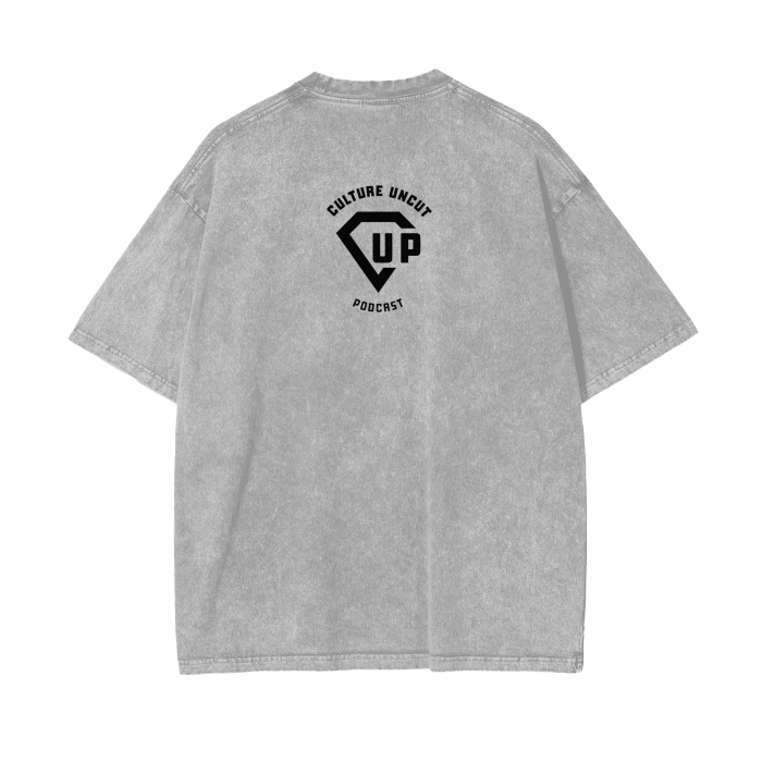 By Any Means Necessary Acid Wash Oversize T-Shirt - 250 GSM