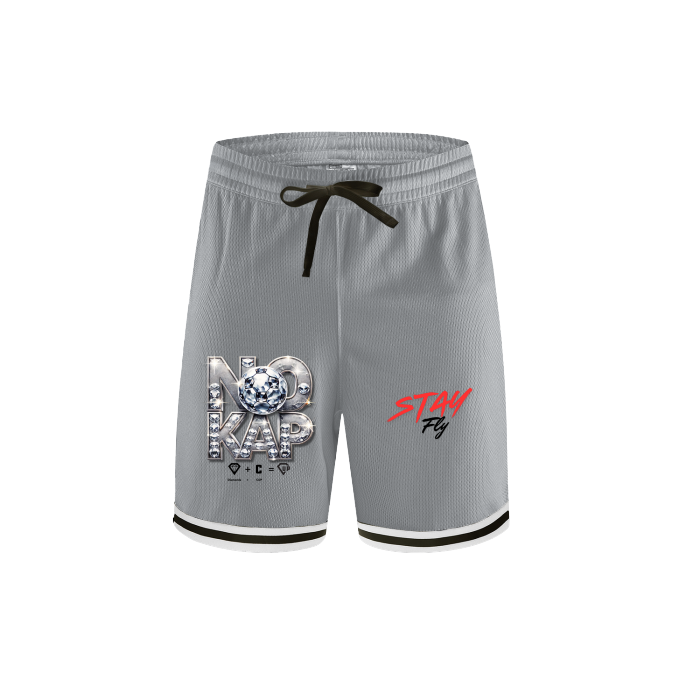 No Kap Classic Stripe Trim Basketball Shorts