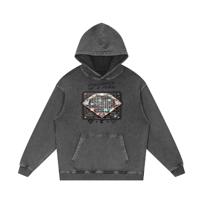 Concepts Of A Plan Acid Wash Oversize Hoodie - 420 GSM