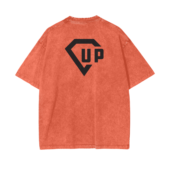 Crown Acid Wash Oversize T-Shirt - 250 GSM