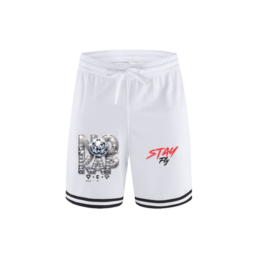 No Kap Classic Stripe Trim Basketball Shorts