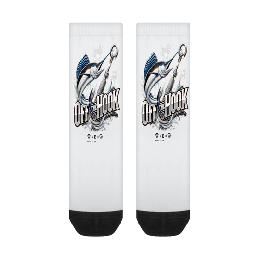 Off The Hook All-Over Print Color Matching Crew Socks