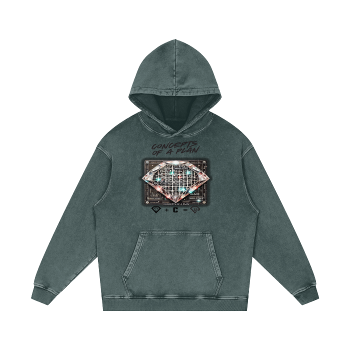 Concepts Of A Plan Acid Wash Oversize Hoodie - 420 GSM