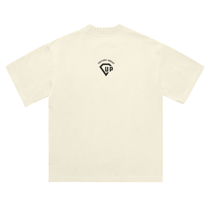 Make the Culture Uncut Again Heavyweight Knitted Round Neck T-Shirt