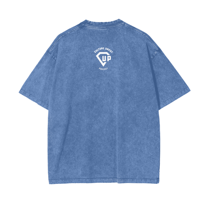 “Human Being” Acid Wash Oversize T-Shirt - 250 GSM